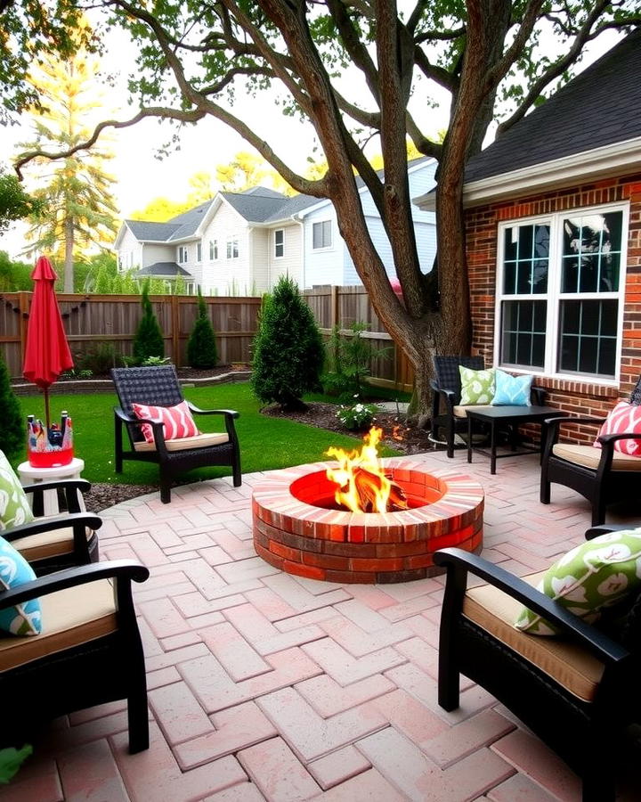 DIY Brick Fire Pit