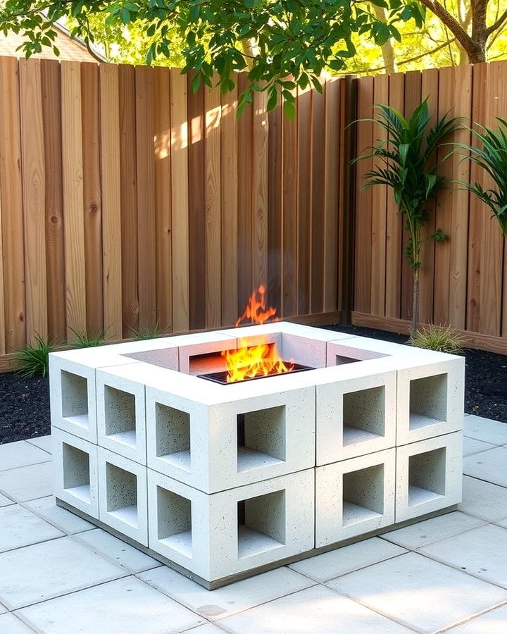 DIY Concrete Block BBQ Pit