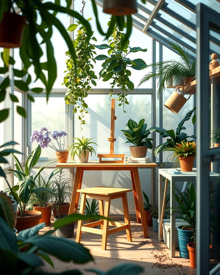 DIY Greenhouse Art Studio