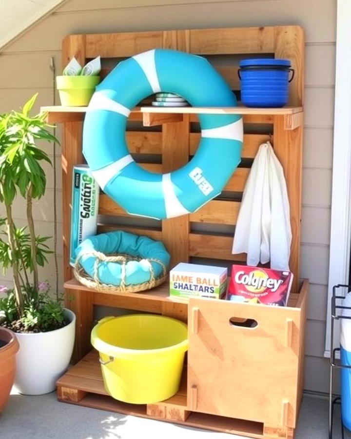 DIY Pallet Storage Units