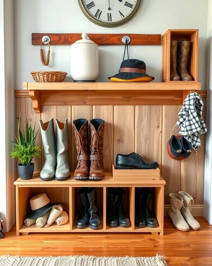 DIY Wooden Boot Crate for Rustic Appeal