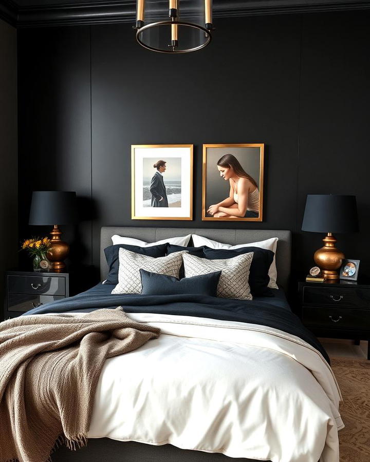 Dark Accent Walls for a Bold Statement