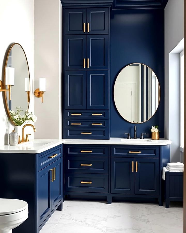 Dark Blue Vanity