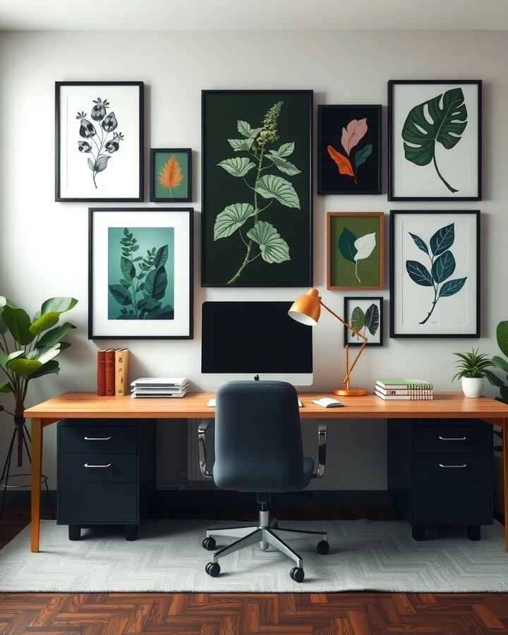 Dark Green Art Pieces