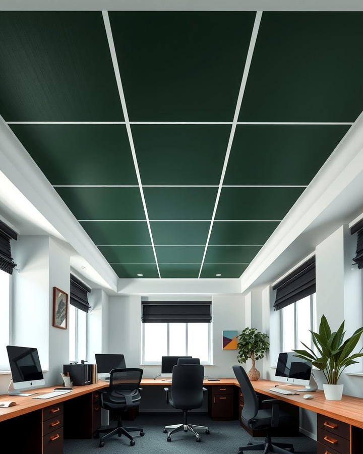 Dark Green Ceiling