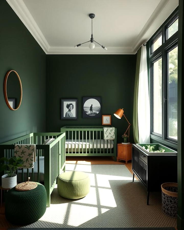 Dark Green and Natural Light