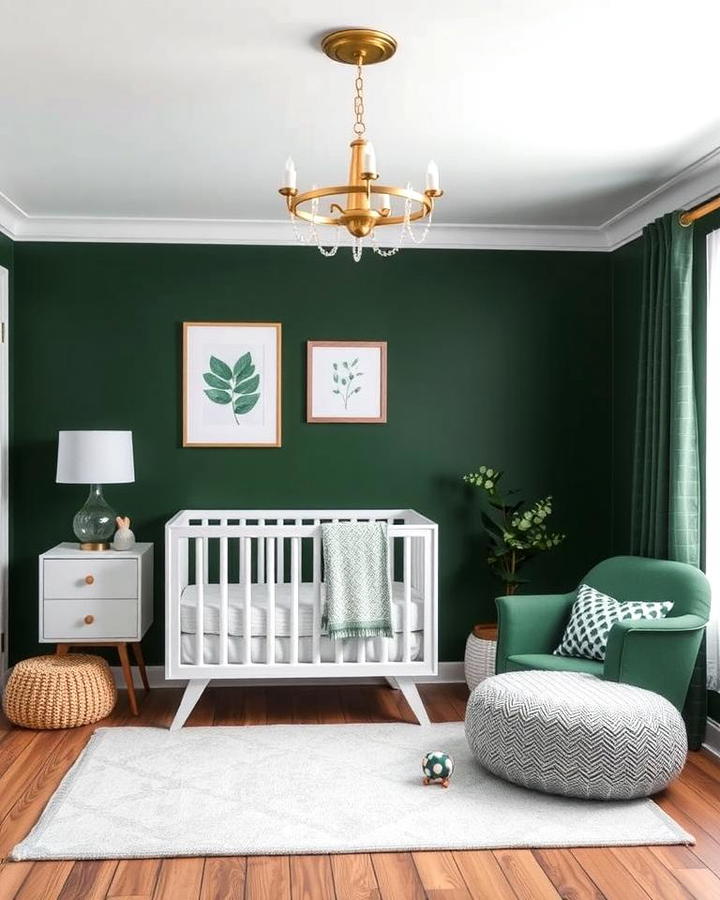 Dark Green and White Color Scheme