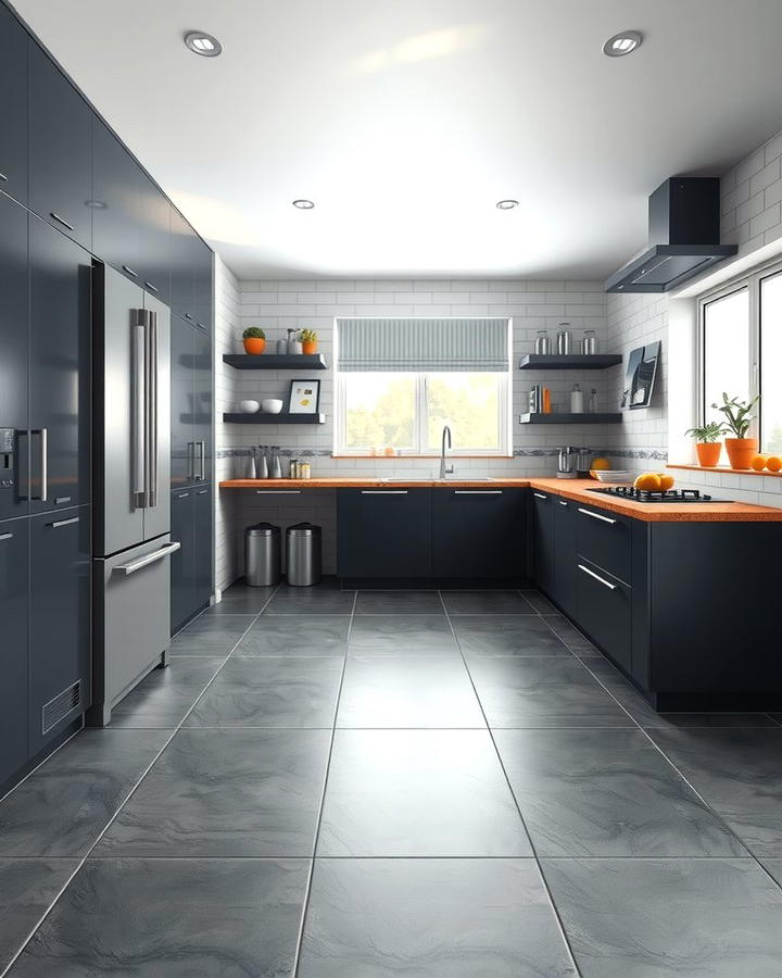 Dark Grey Floor Tiles