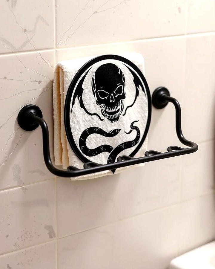 Dark Mark Towel Rack