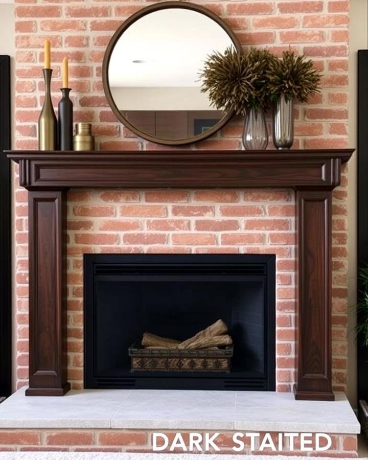 Dark Stained Mantel