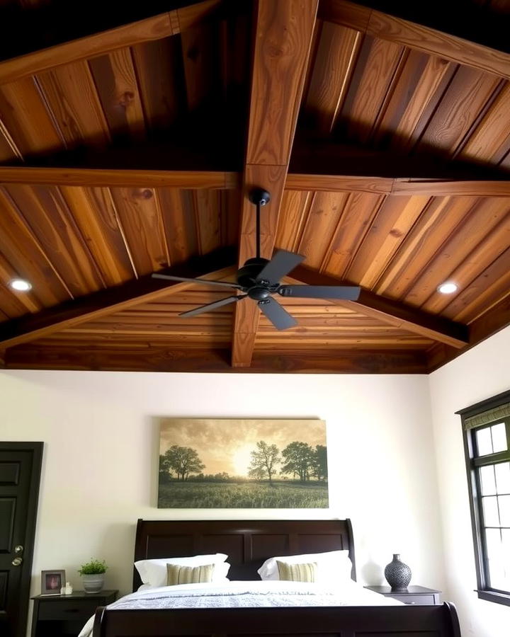 Dark Wood Ceiling Beams for Rustic Charm