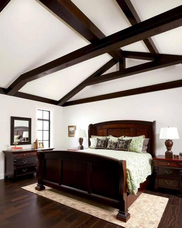 Dark Wood Ceiling Beams