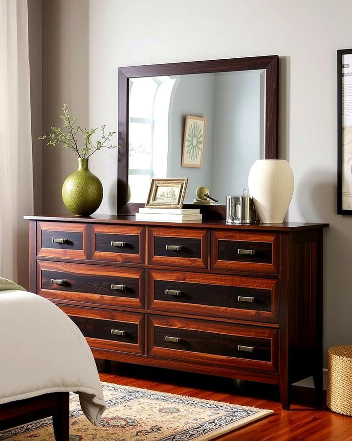 Dark Wood Dressers for Stylish Organization