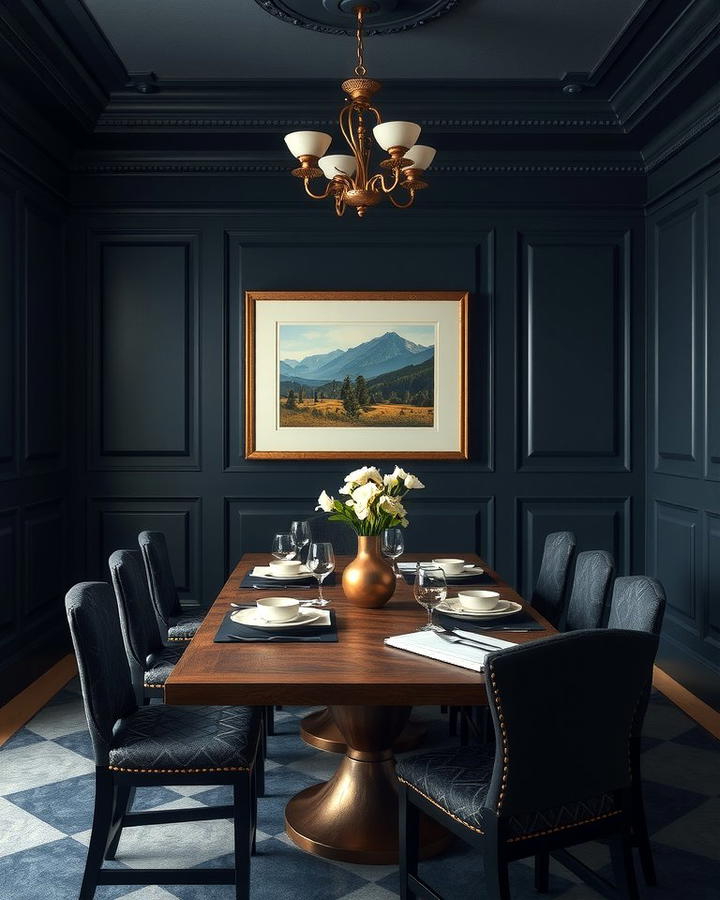 Dark and Moody Wainscoting