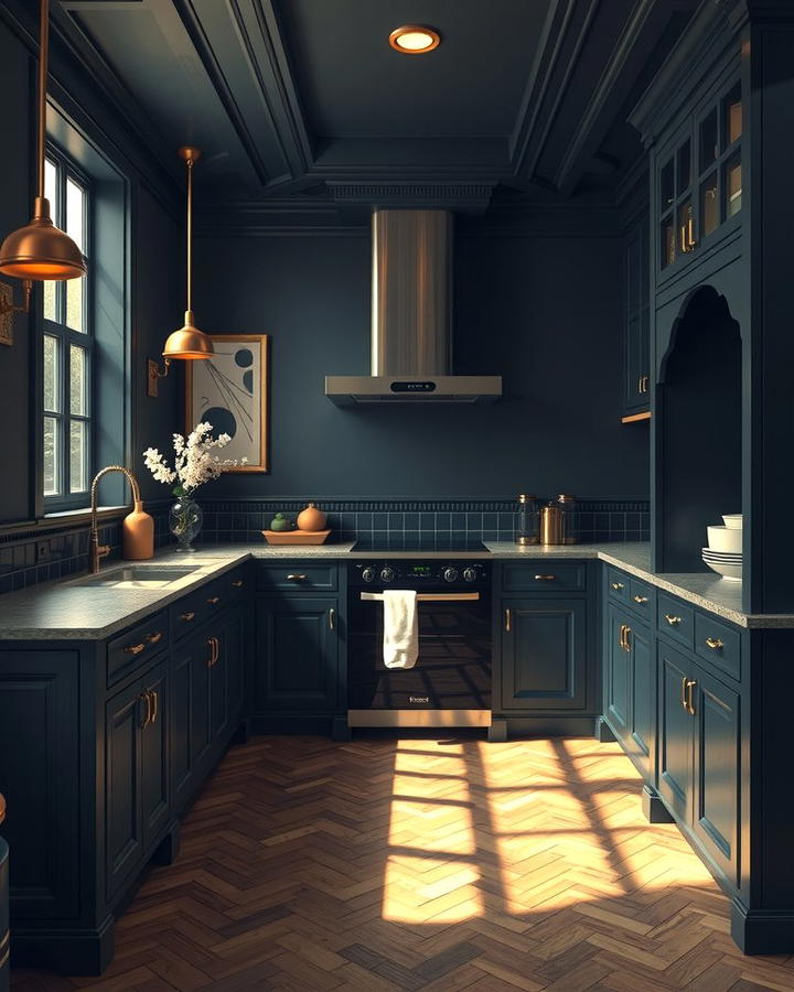 Dark and Moody Wainscoting