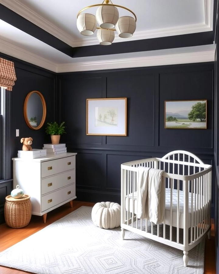 Dark and Moody Wainscoting