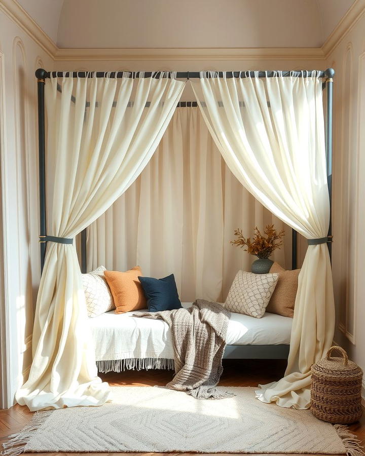 Daybed with Canopy for a Cozy Nook