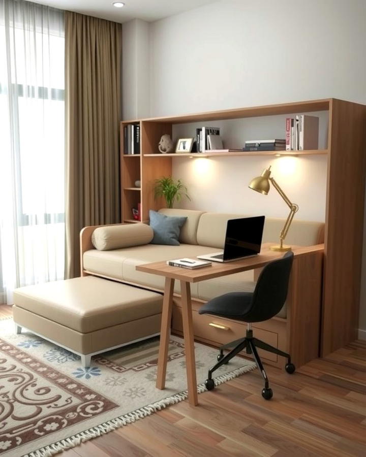 Daybed with Slide Out Desk