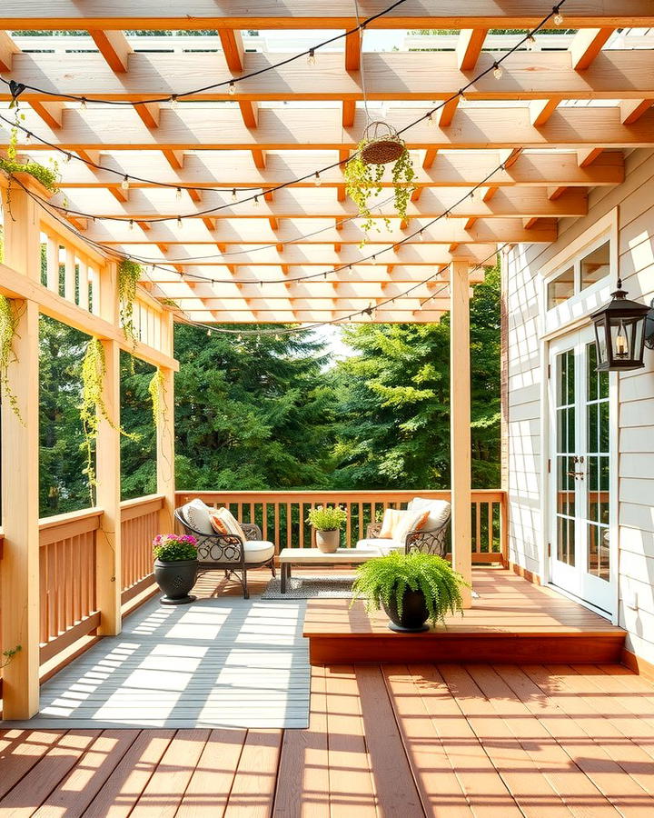 Deck and Patio with Pergola