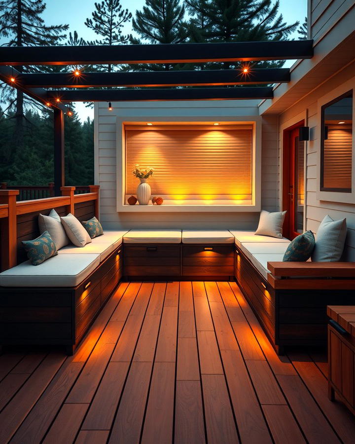 Deck with Built In Seating