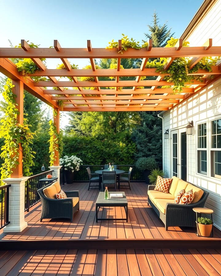 Deck with Pergola for Shade