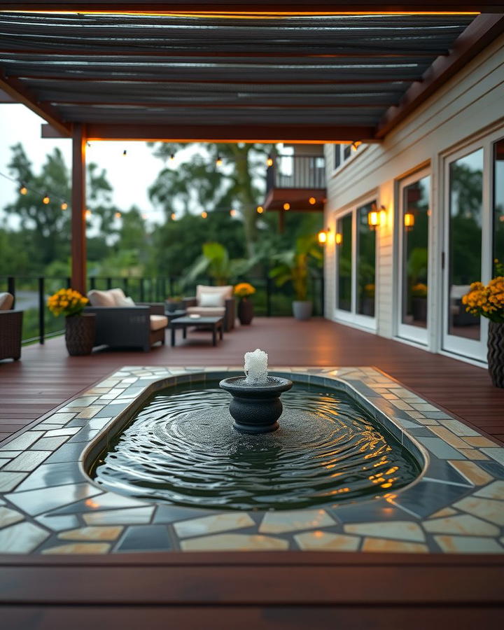 Deck with Water Feature