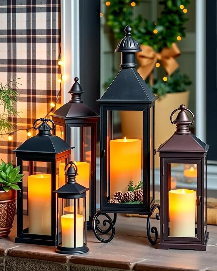 Decorate with Candle Filled Lanterns