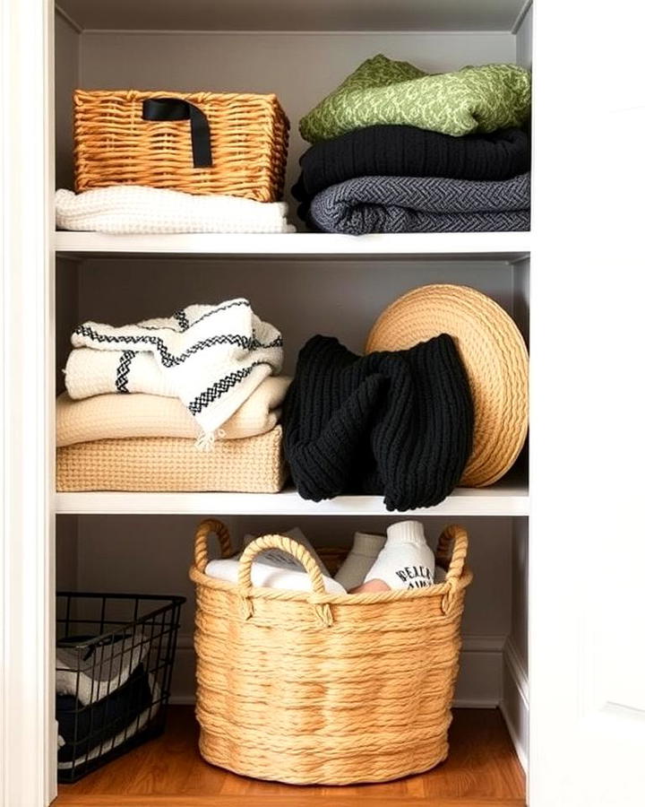 Decorative Baskets for Open Storage