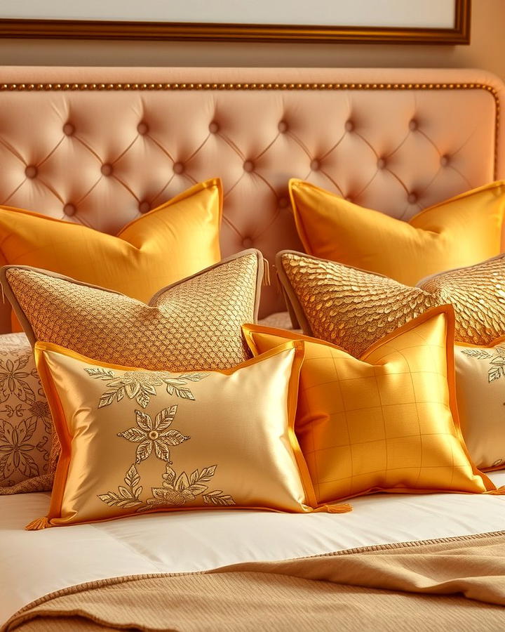 Decorative Gold Pillows