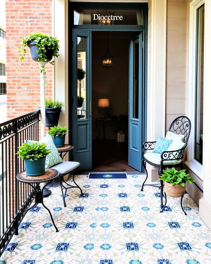 Decorative Mosaic Tiles French Balcony