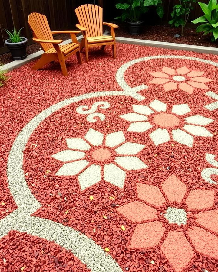 Decorative Mulch Patio