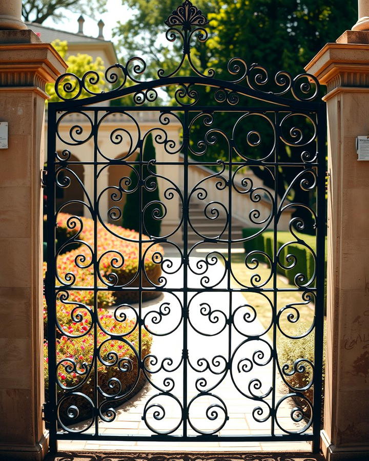 Decorative Wrought Iron Gate