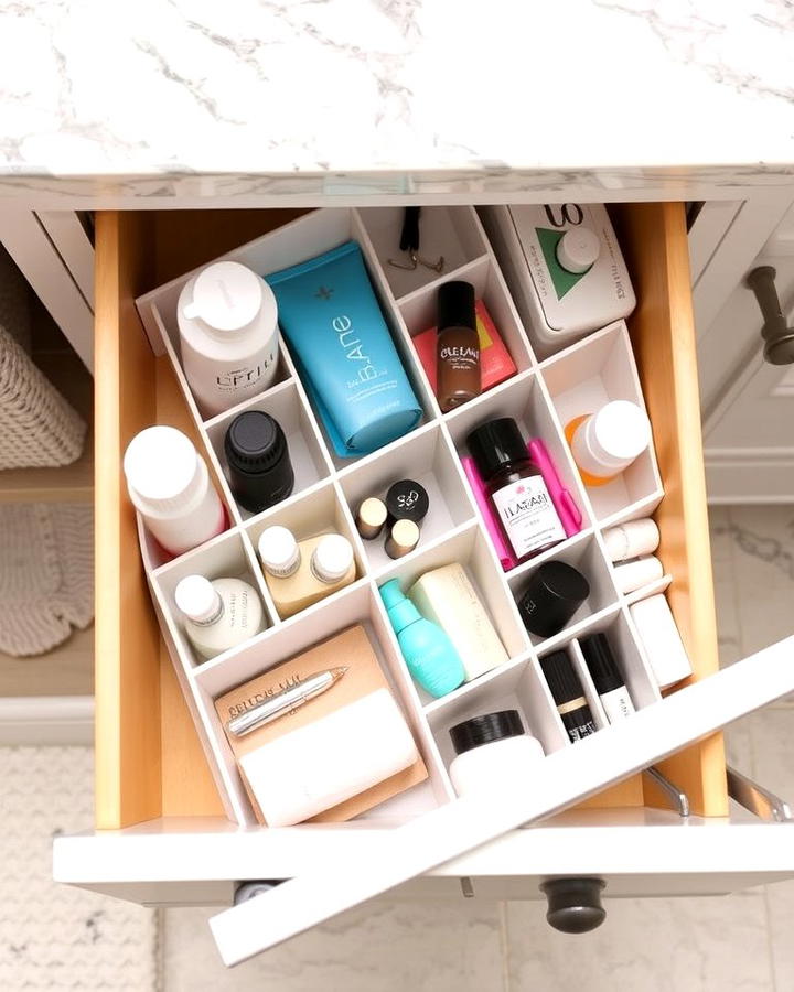 Designate a Drawer Organizer for Overflow Items