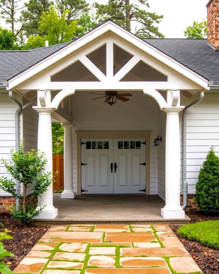 Detached Garage with Breezeway