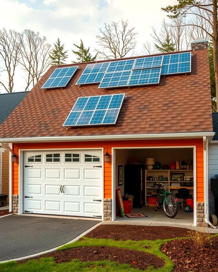 Detached Garage with Solar Panels 2