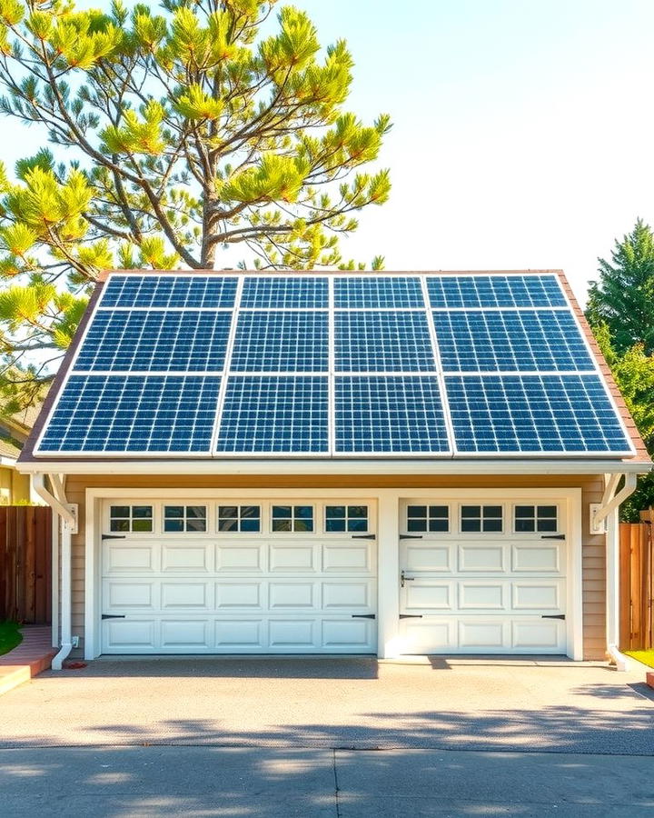 Detached Garage with Solar Panels