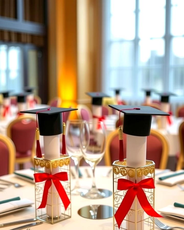 Diploma Roll Centerpieces