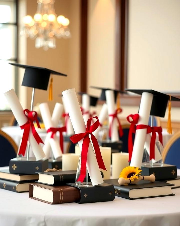 Diploma Scroll Centerpieces