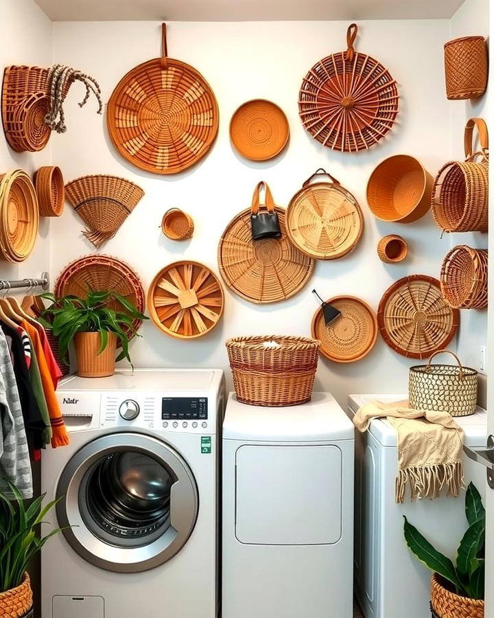 Display Artisan Baskets as Wall Art