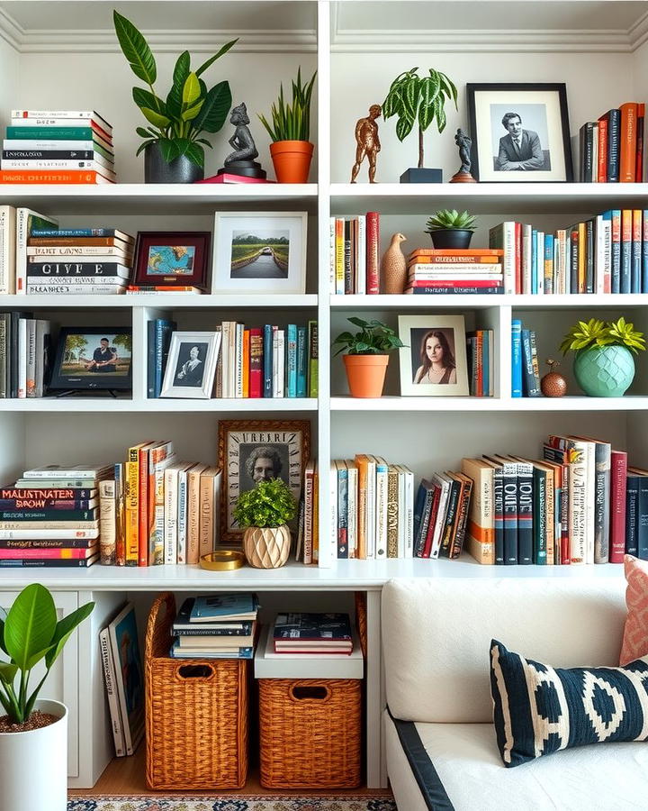 Display Eclectic Bookshelves