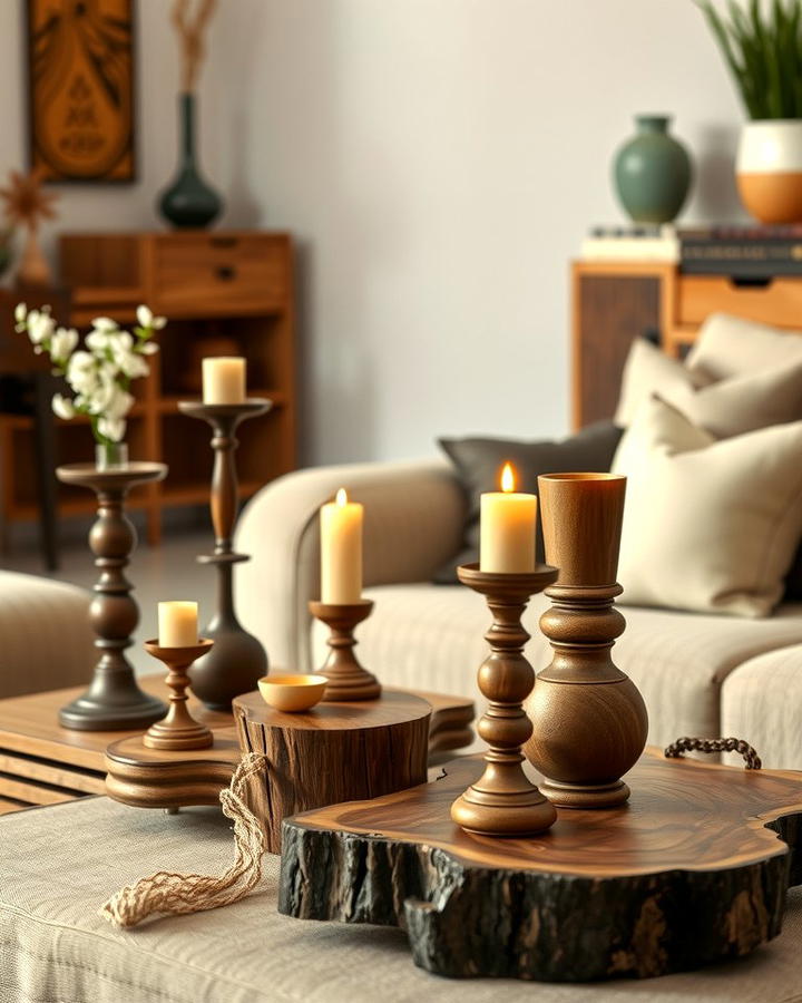 Display Wooden Accent Pieces