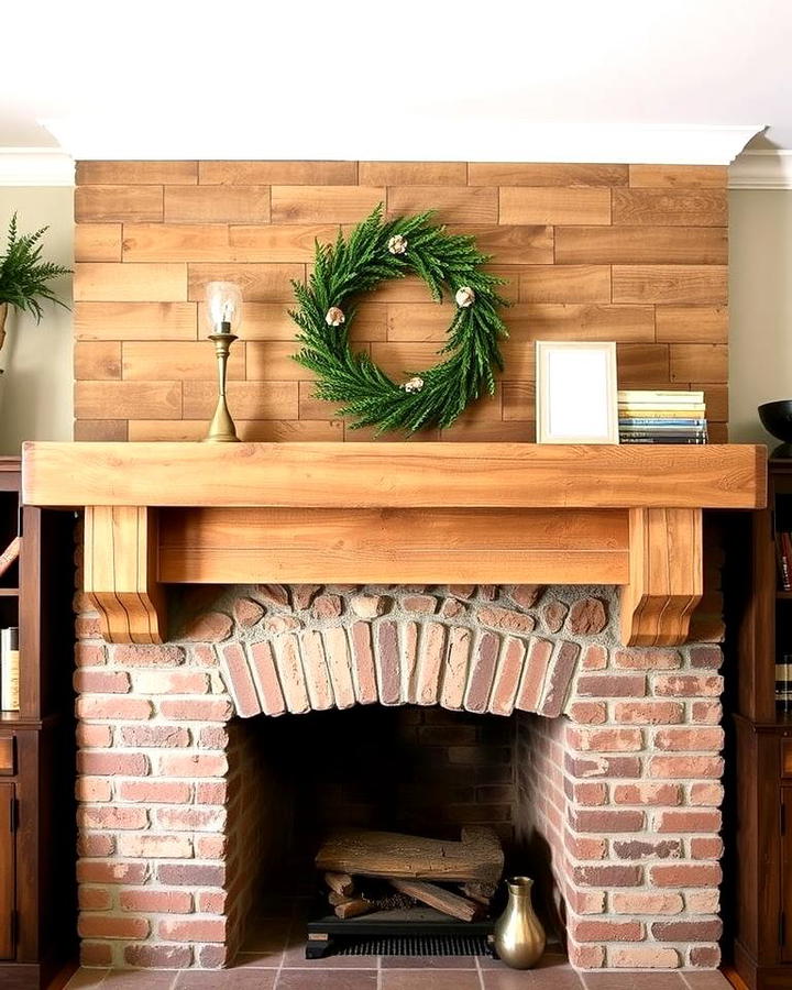 Distressed Wood Mantel