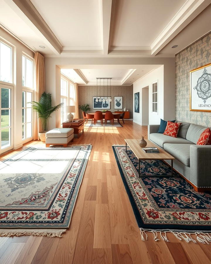 Divide the Space with Rugs