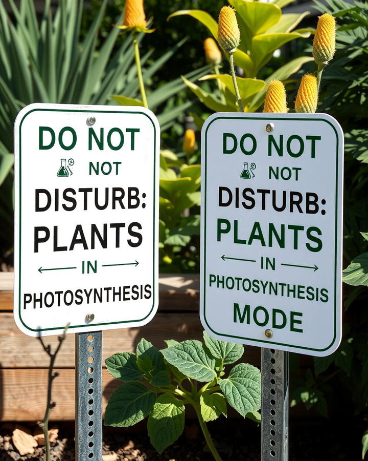 Do Not Disturb Plants in Photosynthesis Mode