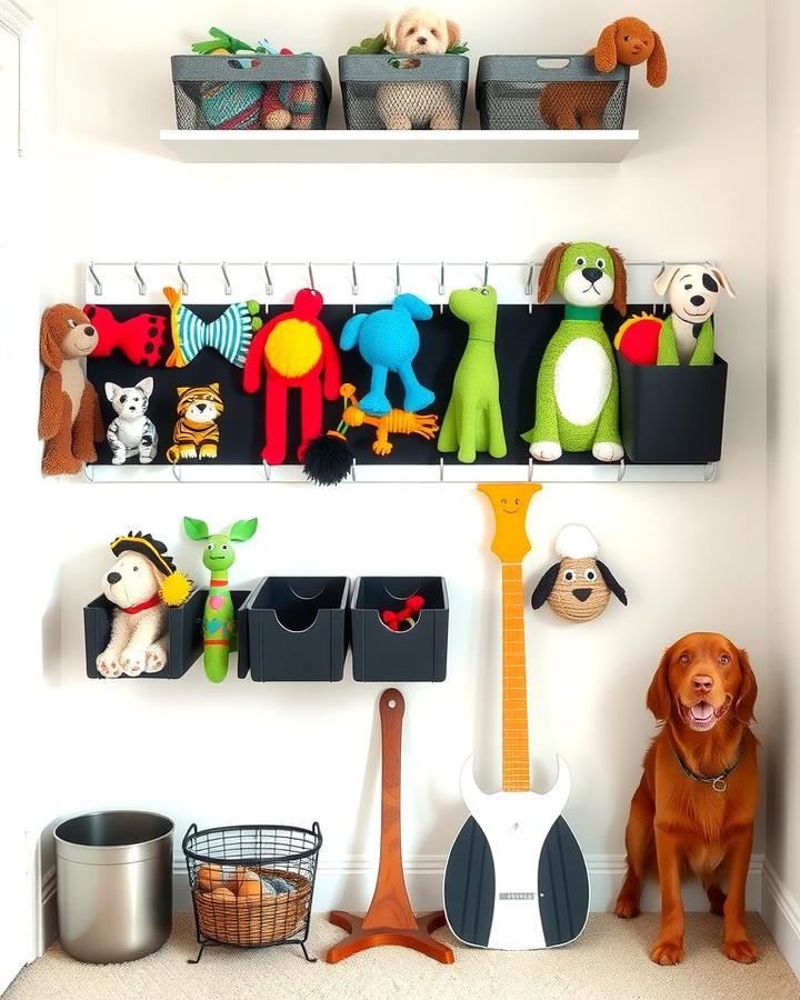 Dog Toy Wall Organizer