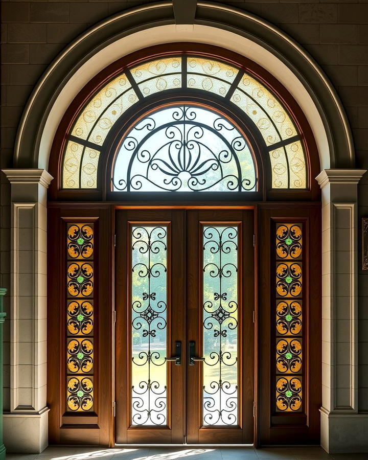 Doors with Arched Transom Windows