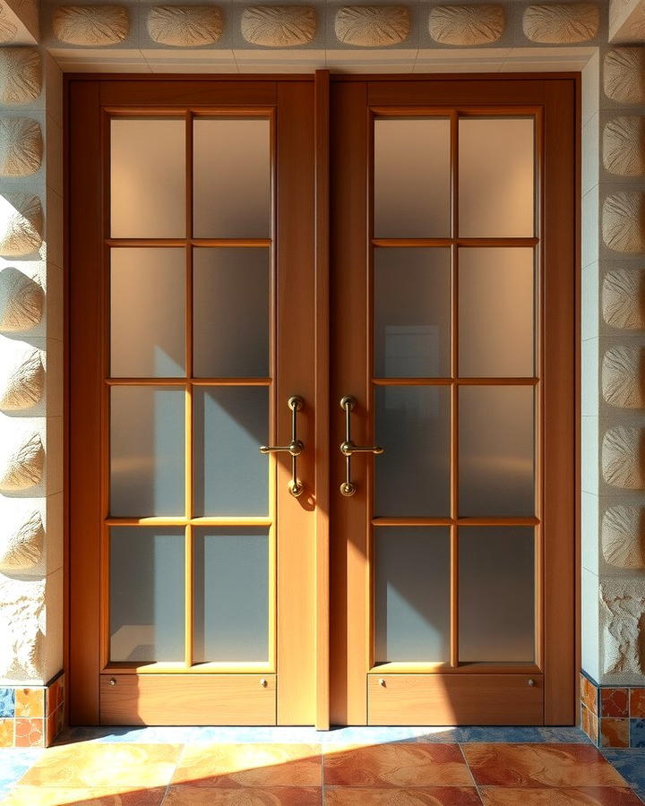 Double Doors with Glass Panels 2