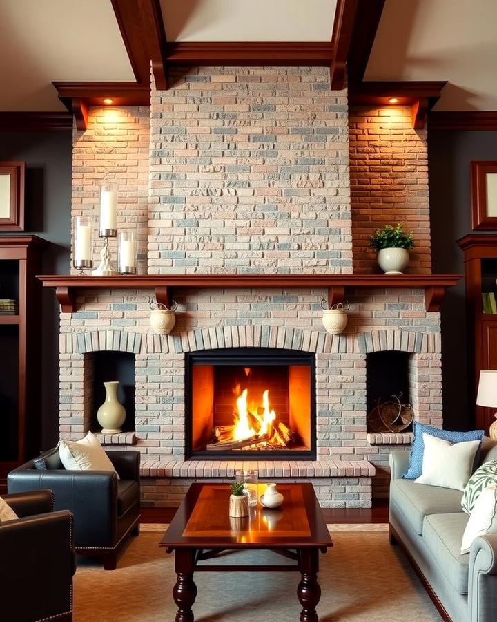 Double Sided Fireplace