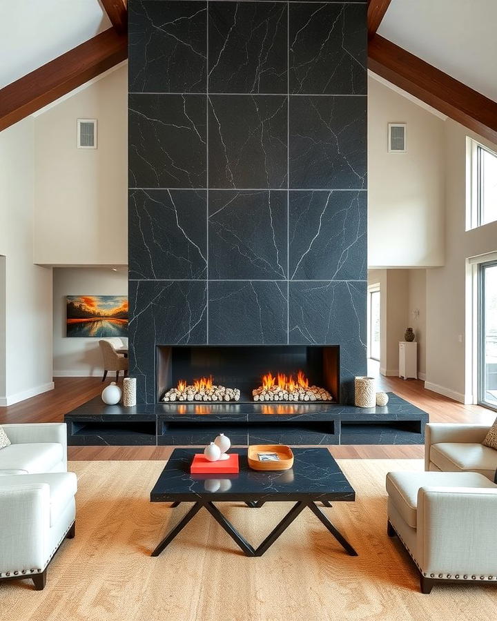 Double Sided Fireplace Elegance