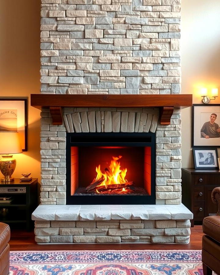 Double Sided Fireplace